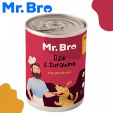 Mr. Bro Monoprotein dzik z żurawiną puszka dla psa
