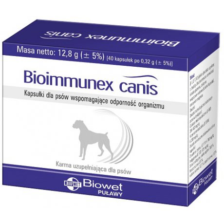 BIOWET Bioimmunex Canis preparat wspomagający odporność organizmu dla psów