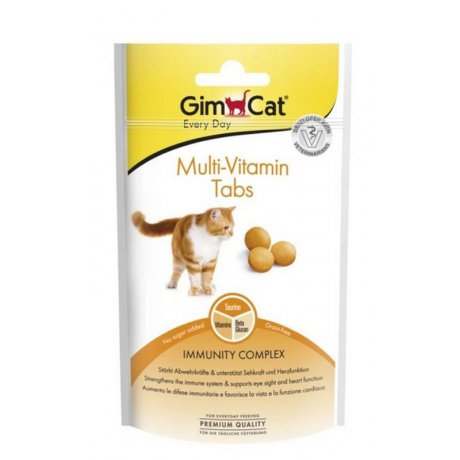 GimCat Multi-Vitamin Tabs - Wzmacnianie zdrowia kota