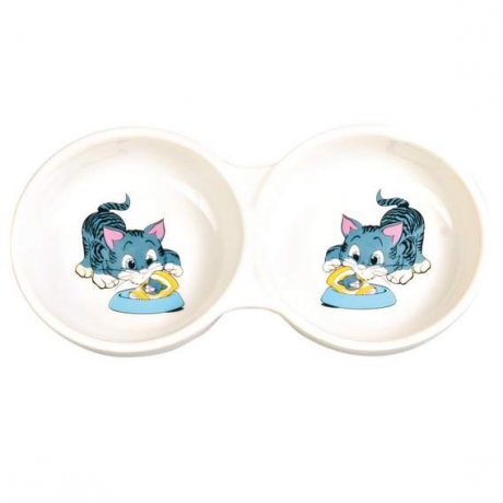 Trixie Podwójna miska ceramiczna dla kota