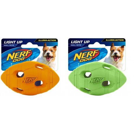 Nerf Dog Illuma-Action Light up Football piłka świecąca LED