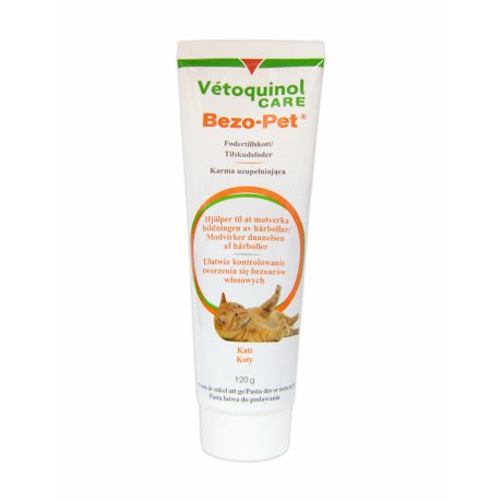 Vetoquinol Bezo-pet pasta zapobiegająca zbijaniu się włosów w żołądku i jelitach