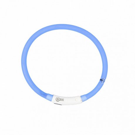 Duvo+ Obroża Świecąca USB Silicon niebieska