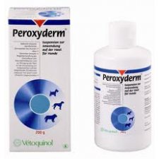 VETOQUINOL Peroxyderm przeciwbakteryjny i przeciwłojtokowy szampon pielęgnacyjny dla psów