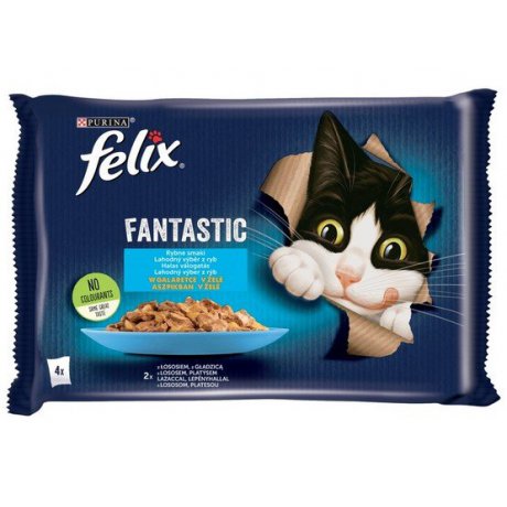 Felix Fantastic Rybne Smaki łosoś/gładzica w galaretce
