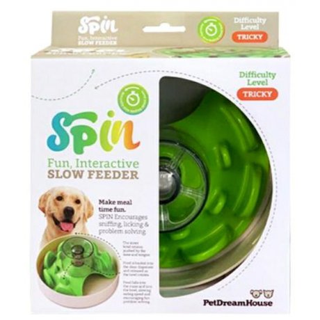 Pet Dream House Spin UFO Maze Green Tricky interaktywna miska