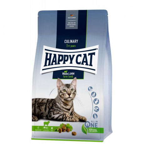 Happy Cat Culinary Weide-Lamm Karma z jagnięciną dla kotów wychodzących i aktywnych