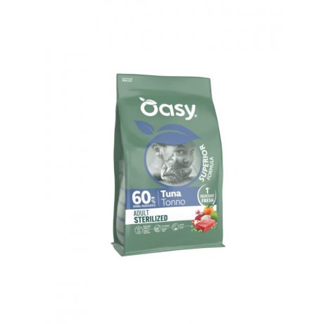 Oasy Lifestage Cat Adult Sterilized Tuna karma dla kotów z tuńczykiem