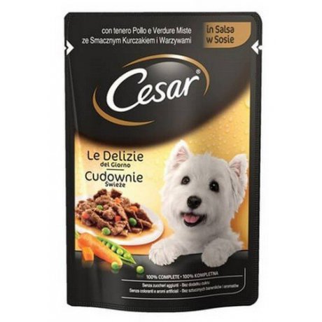 Cesar Kurczak i warzywa w sosie