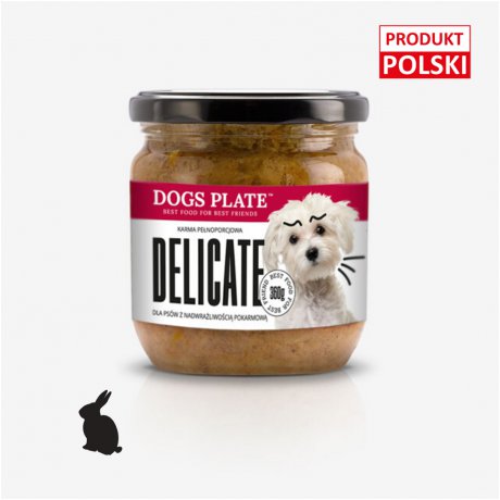 Dogs Plate Delicate dla wrażliwych psów z królikiem