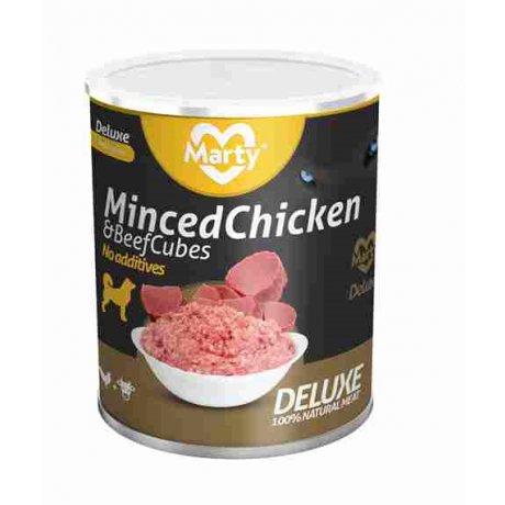 Marty Deluxe Kurczak z kawałkami wołowiny 100% Mokra karma dla psa