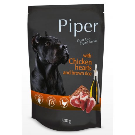 Piper Serca Kurczaka i Brązowy Ryż Mokra Lekkostrawna karma dla psa w saszetkach