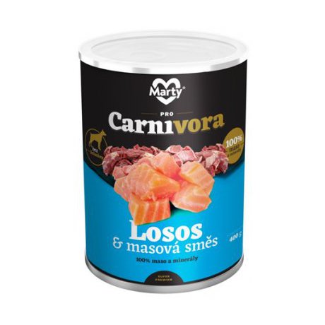 Marty Pro Carnivora Łosoś plus Mix Mięsny 100% mięsa