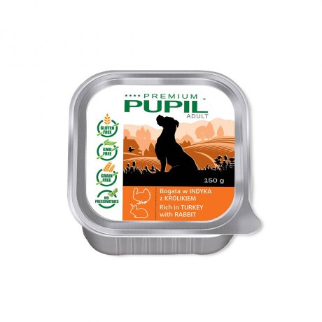 PUPIL Premium Tacka bogata w indyka z królikiem