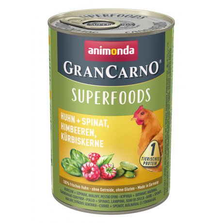 Animonda GranCarno Superfoods kurczak ze szpinakiem