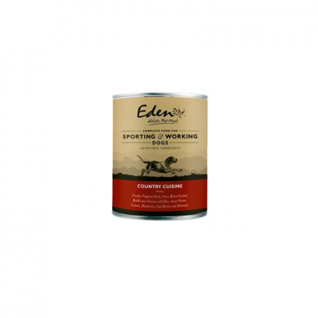 Eden Country Cusine karma mokra dla psów z kaczką, jagnieciną, dziczyzną i królikiem