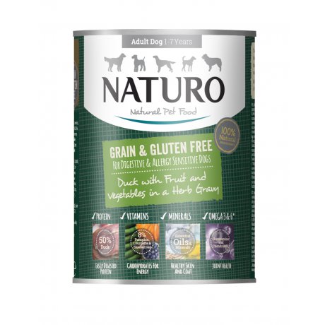 Naturo Grain & Gluten Free Adult Dog 390g