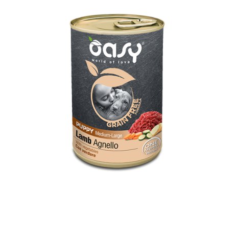 Oasy Grain Free Puppy Medium Large Jagnięcina
