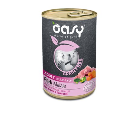 Oasy Grain Free Adult Medium Large Wieprzowina