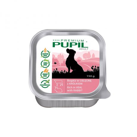 PUPIL Premium Tacka bogata w cielęcinę z królikiem