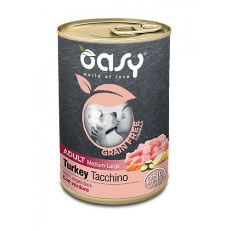 Oasy Grain Free Medium & Large Adult bezzbożowa karma dla psów 400g