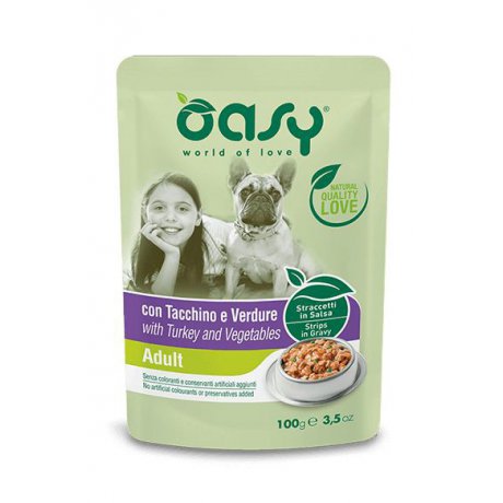 Oasy Strips Adult smakowite, soczyste kąski mięsne w pysznym sosie saszetka 100g