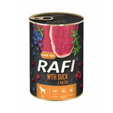 RAFI Grain Free Dog - Kaczka z Wołowiną, Borówkami & Żurawiną 400g