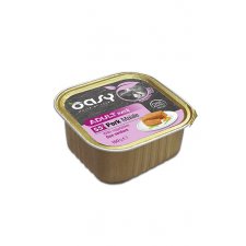Oasy Grain Free Paté bezznożowa mokra dla dorosłych psów z wieprzowiną, dynią i brokułami 150g