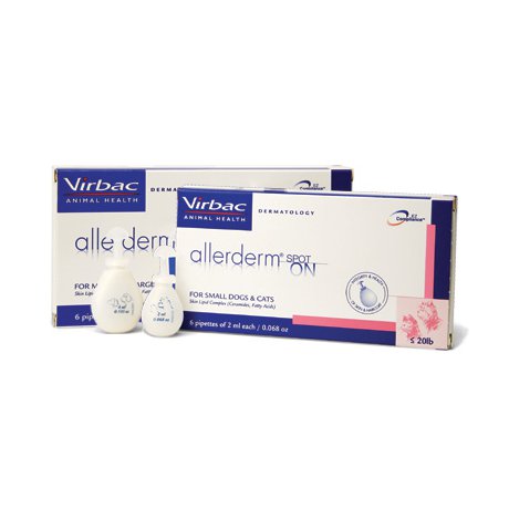 VIRBAC Allerderm Spot On preparat do pielegnacji uszkodzonej skóry psów i kotów