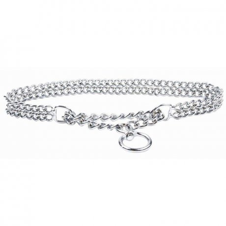 Chaba Obroża Chromowana podwójna - Moc i Wytrzymałość dla Psów