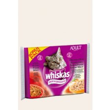 Whiskas Delikatne Dania w sosie-saszetki 4 x 100g Bonus Pack