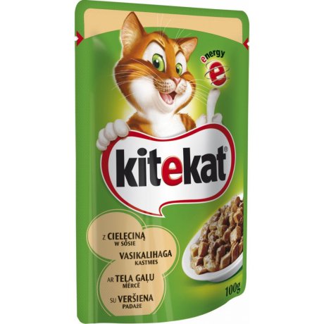 Kitekat Cielęcina w sosie mięsne danie dla kota