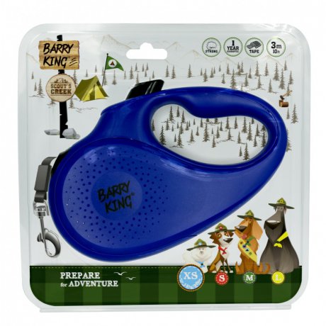 Barry King Smycz automatyczna dla psów taśma 3m do 12 kg