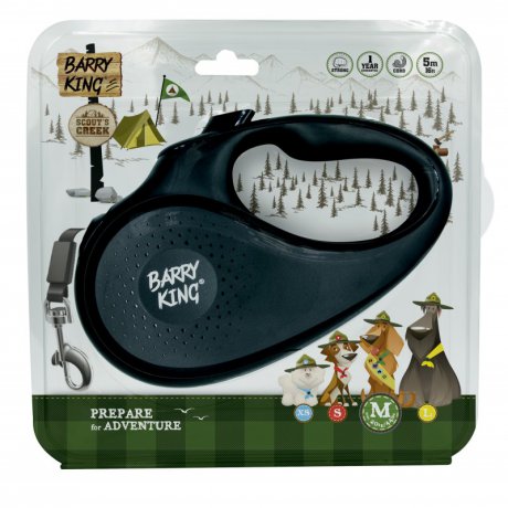 Barry King Smycz automatyczna dla psów sznurek 5m do 20kg