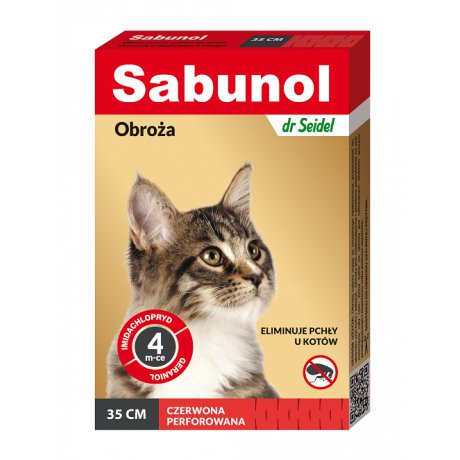 Sabunol Obroża przeciw pchłom dla kota 35cm