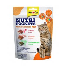 GimCat Nutri Pockets Malt & Vitamin Mix poduszeczki z nadzieniem