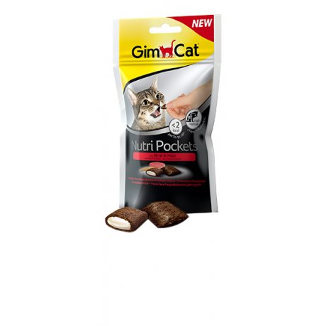 GimCat Nutri Pock Ciasteczka z nadzieniem dla kota