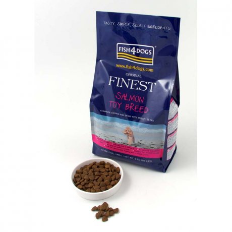 Fish 4 Dogs Finest SalmonToy Breed karma z Łososia dla Psów Dorosłych ras Miniaturowych
