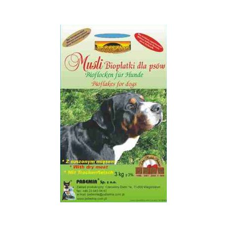 Zoocenter Musli Biopłatki karma uzupełniająca dla psów