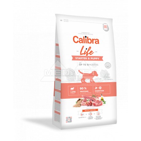 Calibra Dog Life Starter & Puppy Lamb Dog karma dla szczeniąt i matek karmiących z jagnięciną