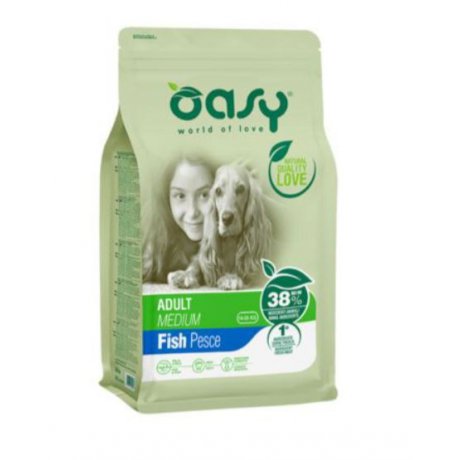 Oasy Lifestage Adult Medium karma dla szczeniąt średnich ras z rybą
