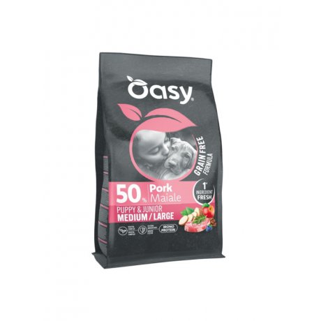 Oasy GrainFree Mono Puppy M/L bezzbożowa monobiałkowa karma dla szczeniąt średnich ras