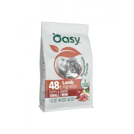 Oasy Monoprotein Puppy Small Breed mobobiałkowa karma dla szczeniąt małych ras z jagnięcina