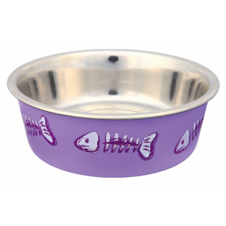 Trixie Miska ze stali nierdzewnej z plastikowym pokryciem