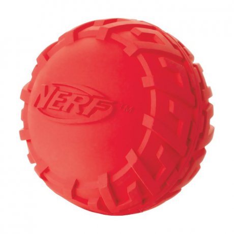 Nerf Gumowa piszcząca piłka z bieżnikiem