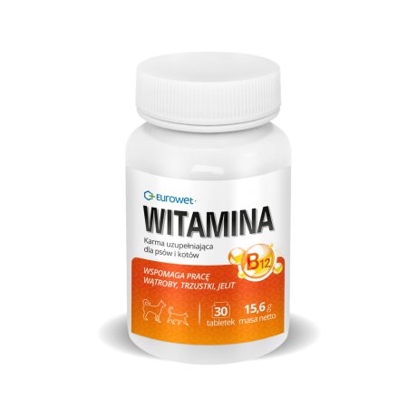 Eurowet Witamina B12 wspomaga pracę wątroby, trzustki i jelit