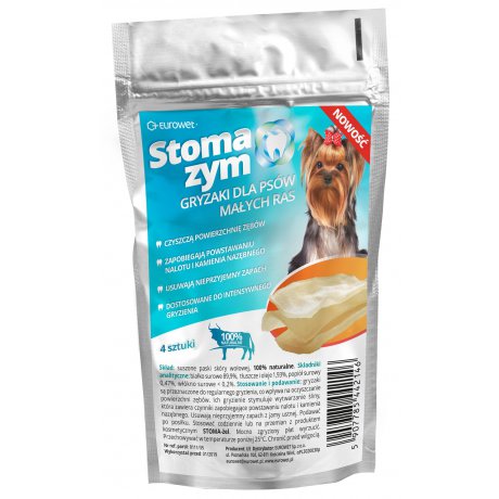 EUROWET Stoma-zym paski kolagenowe do higieny jamy ustnej psów 