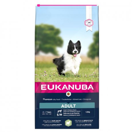 Eukanuba Adult Small & Medium Breeds Lamb & Rice jagnięcina z ryżem