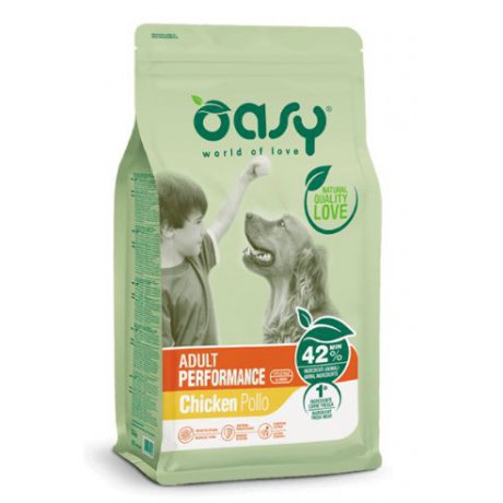 Oasy Lifestage adult performance sucha karma dla dorosłych aktywnych psów z kurczakiem