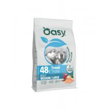 Oasy Monoprotein Adult Medium & Large Breed monobiałmkowa karma dla dorosłych psów ras średnich i dużych z pstrągiem